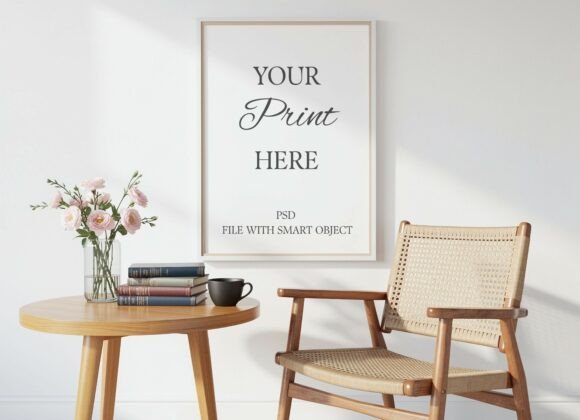Download Scandi Interior Frame Mockup - PSD Scene - Mockup Collection