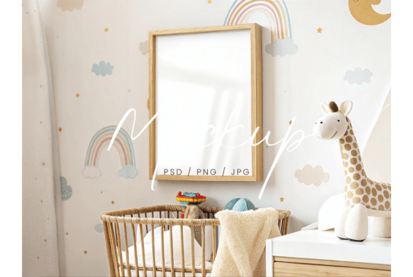 Download Frame Art Mockup for Nursery - Mockup Collection