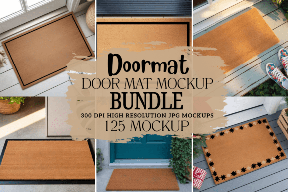 Download Doormat Mockup Bundle, Door Mat Mockups - Mockup Collection